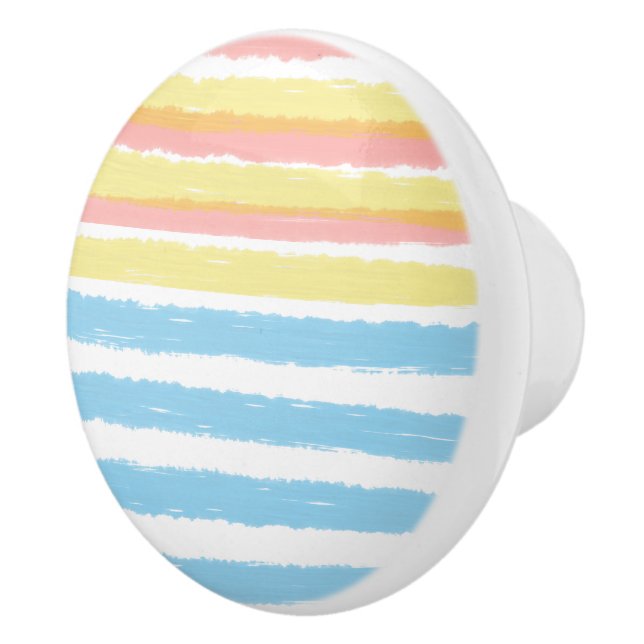 Solnedgång över Vatten vattenfärg Rand Knopp (Höger)