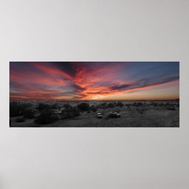 Solnedgång över Yuma Poster (Framsidan)