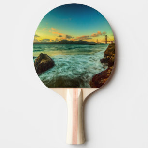 Solnedgång på bagarestranden pingisracket