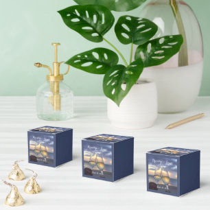 Solnedgång på Beach Blue Wedor Favor Boxes Presentaskar