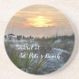 Solnedgång på Beach St. Pete Florida Underlägg