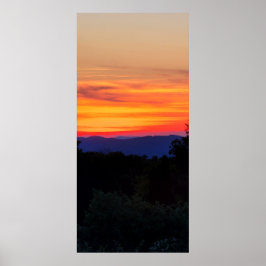 Solnedgång på Blue Ridge Parkway Poster