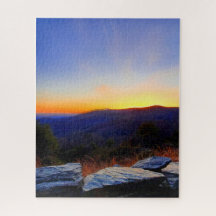 Solnedgång på Blue Ridge Parkway