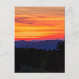 Solnedgång på Blue Ridge Parkway Vykort