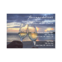 Solnedgång på bosättningskort för brödsbröllop