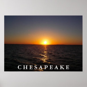 Solnedgång på Chesapeake Poster