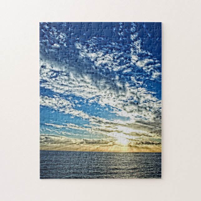 Solnedgång på Cinque Terre-Italien - 11 x 14 - 252 Pussel (Vertikal)
