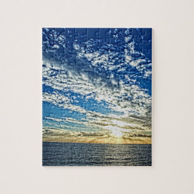 Solnedgång på Cinque Terre-Italien - 8 x 10 - 110  Pussel (Vertikal)