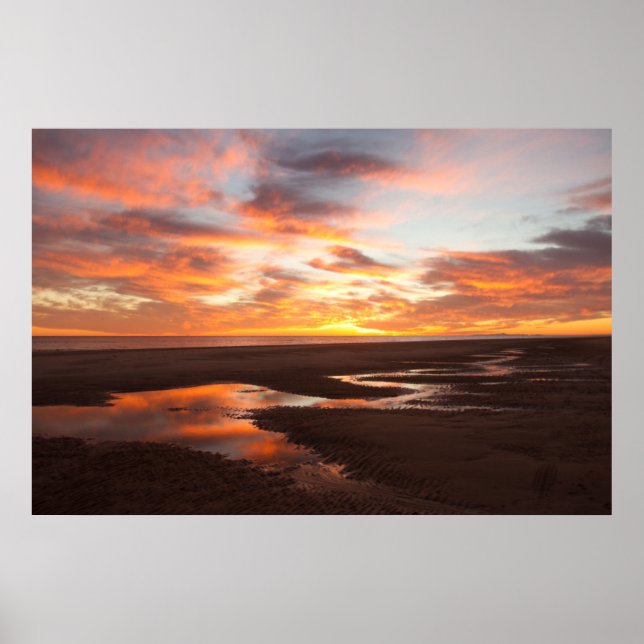 Solnedgång på Cortez hav Poster (Framsidan)