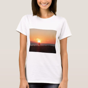 Solnedgång på den Galway fjärden T-shirt