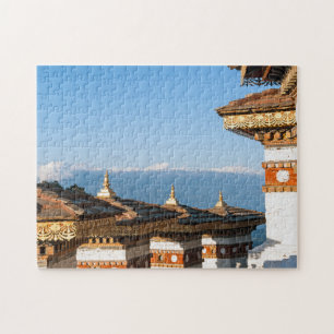 Solnedgång på Dochula Pass - Bhutan, Himalaya Pussel