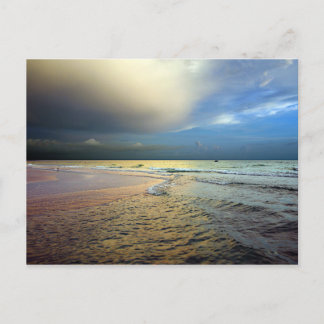 Solnedgång på en Anna Maria strand Vykort