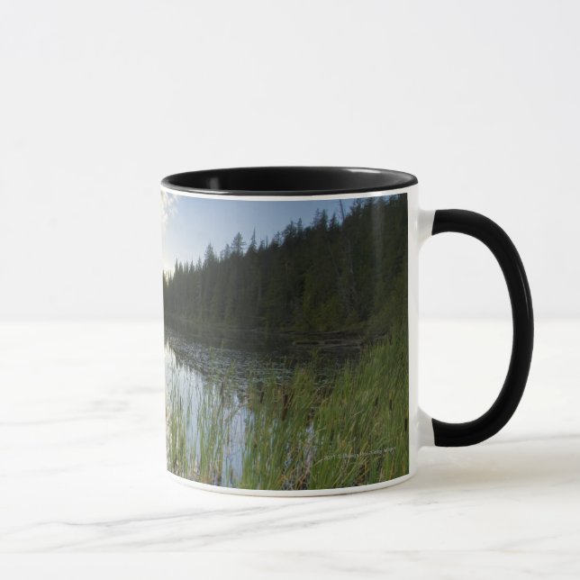 Solnedgång på en liten sjö mugg (Höger)