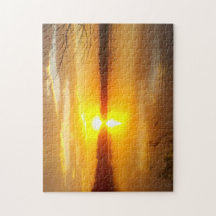 Solnedgång på en sjö