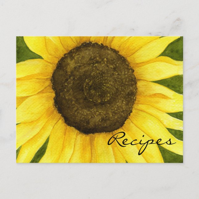 Solnedgång på ett stift-receptkort vykort (Framsida)