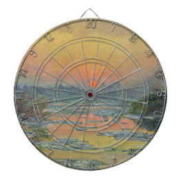 Solnedgång på floden Seine i Winter (Claude Monet) Darttavla