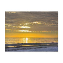 Solnedgång på Fort Myers Beach, Florida