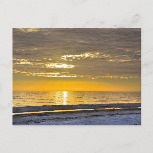 Solnedgång på Fort Myers Beach, Florida Vykort (Framsida)