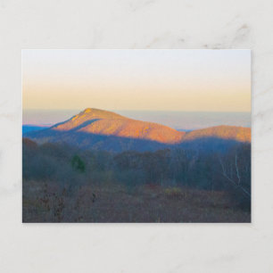 Solnedgång på gamla Rag Mountain, Shenandoah NP, V Vykort