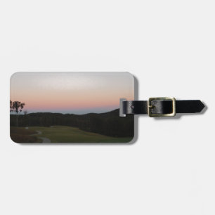 Solnedgång på Golfkursen vid Sjö Arrowhad Bagagebricka