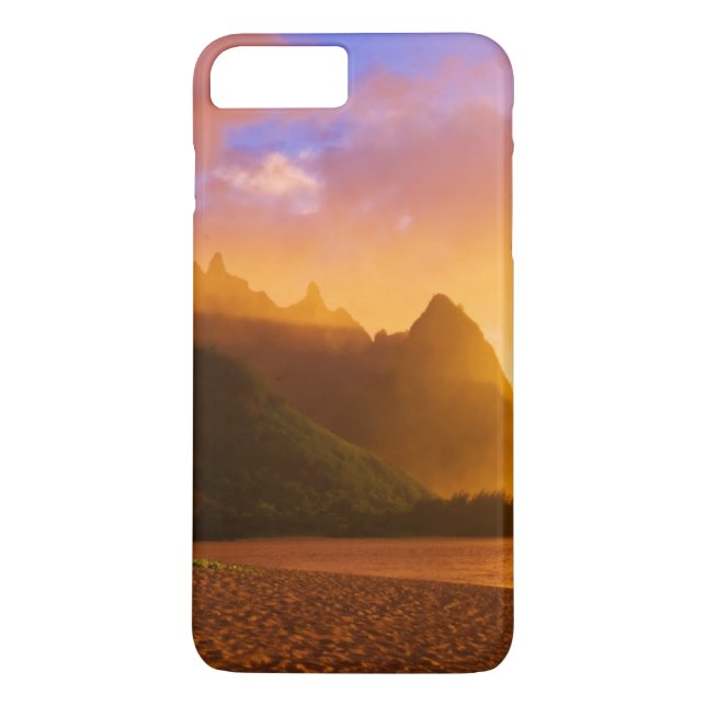 Solnedgång på gyllene strand, Hawaii Case-Mate iPhone Skal (Baksida)