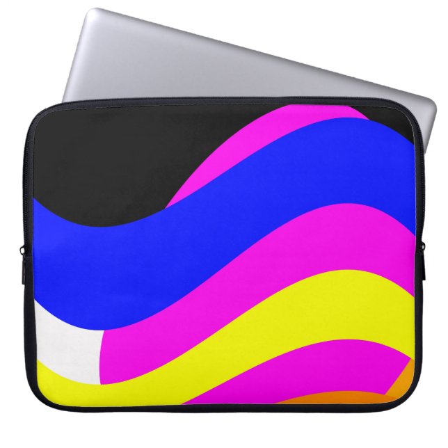 Solnedgång på havet laptop fodral (Framsidan)