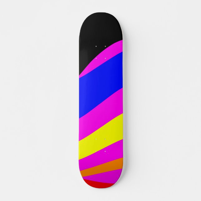 Solnedgång på havet mini skateboard bräda 18,5 cm (Framsida)