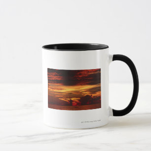 Solnedgång på havet mugg