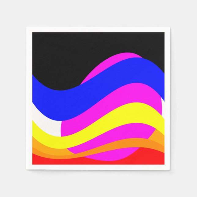 Solnedgång på havet pappersservett (Framsidan)