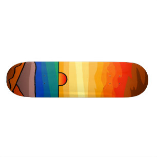Solnedgång på havet skateboard bräda 20,5 cm