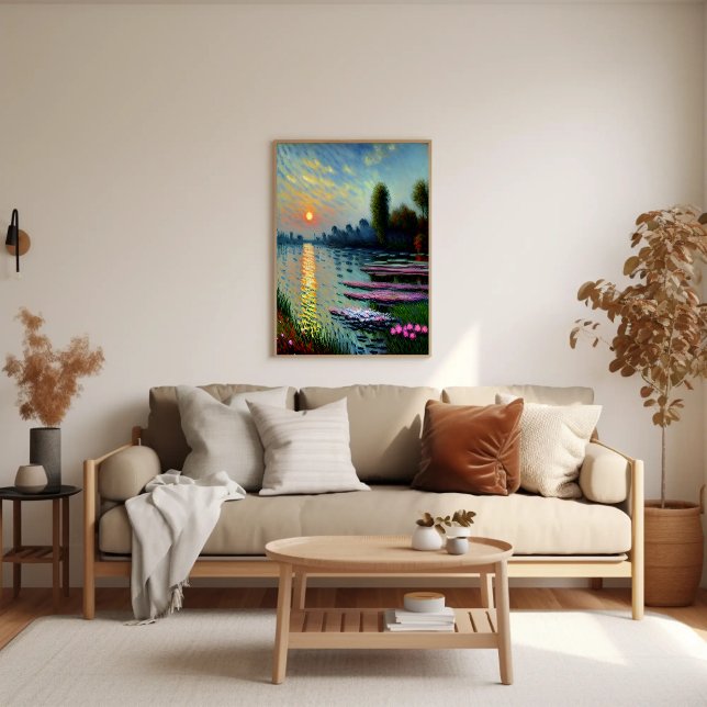 Solnedgång på havskonsten poster (Skapare uppladdad)