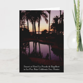 Solnedgång på hotellet La Posada de Engelbert Kort