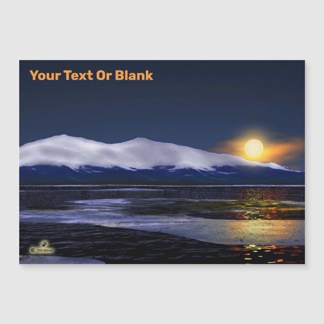 Solnedgång på is (Framsida)