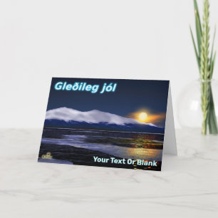 Solnedgång På Is - glädjerik+jul,tyska Helgkort