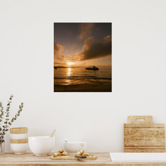 Solnedgång på Ishigaki Poster