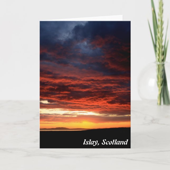 Solnedgång på Islay, Skottland Kort (Framsida)