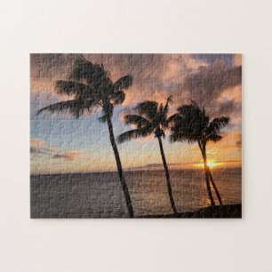 Solnedgång på Kauai, Hawaii Pussel