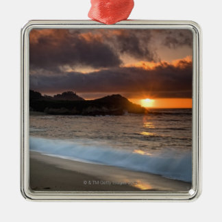 Solnedgång på klosterstranden, Carmel, Julgransprydnad Metall