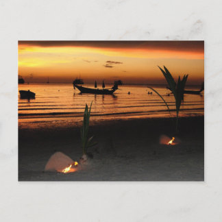 Solnedgång på Koh Tao Vykort