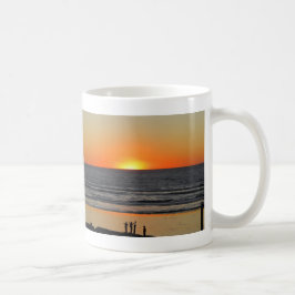 Solnedgång på konsékaffet kopp mugg