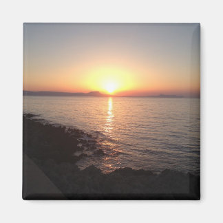 Solnedgång på Kreta Magnet