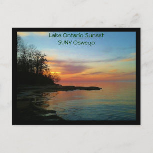 Solnedgång på Lake Ontario Vykort