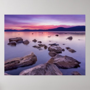 Solnedgång på Lake Tahoe Poster