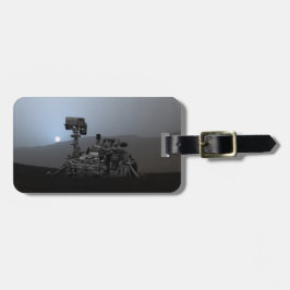 Solnedgång på Mars Curiosity Rover Bagagebricka