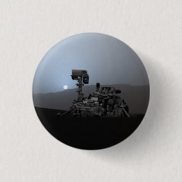 Solnedgång på Mars Curiosity Rover Knapp