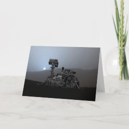 Solnedgång på Mars Curiosity Rover Kort