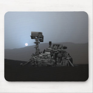 Solnedgång på Mars Curiosity Rover Musmatta