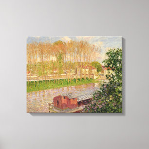 Solnedgång på Moret-sur-Loing, 1901 Canvastryck