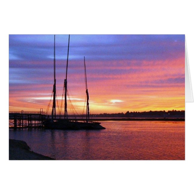 Solnedgång på Nilen OBS Kort (Framsidan Horizontal)