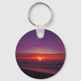 Solnedgång på Oregon Kusten Nyckelring